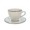 Kaffekopp med fat [E]